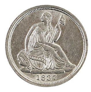 1837 U.S. Silver Seated Liberty Half Dime