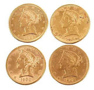Group of Twenty, Five Dollar Gold Coins