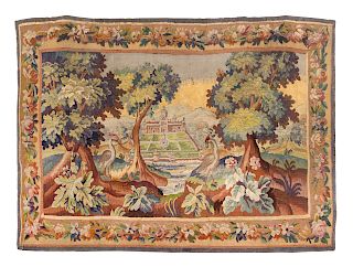 A Continental Wool Verdure Tapestry