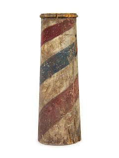 A Painted Pine Barber's Pole