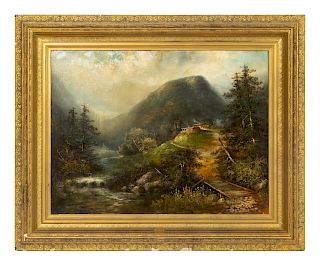 A. Gayer (19th Century)
Landscape