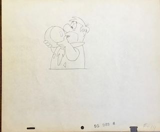 Animation Drawing, Fred Flintstone Bowling