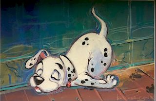 Sleeping Pup, from 101 Dalmations, Eric Robison. Acrylic on Canvas