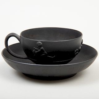 Wedgwood Black Basalt Cup and Saucer