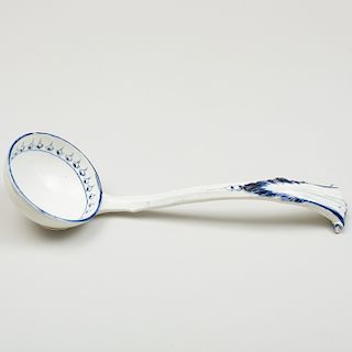 Wedgwood Pearlware Blue and White Ladle
