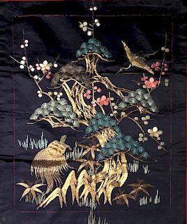 Crane and Minogame Fukusa, Middle Edo Period