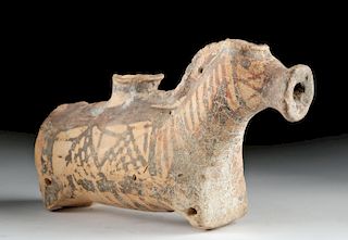 Rare Greek Boeotian Pottery Horse -Shaped Askos w/ TL