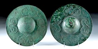 Large Achaemenid Bronze Shield Bosses (matched pr)