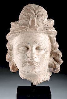 Gandharan Stucco Head of Prince, Graeco-Buddhist Style
