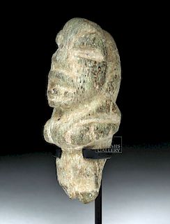 Olmec Greenstone Pendant - Standing Hunchback
