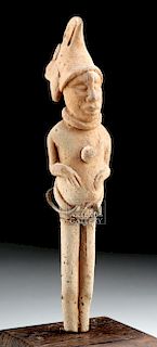 Maya Jaina Pottery Standing Figural Whistle