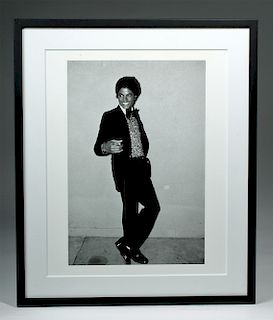 "Michael Jackson" (1978) Photo Signed by Brad Elterman