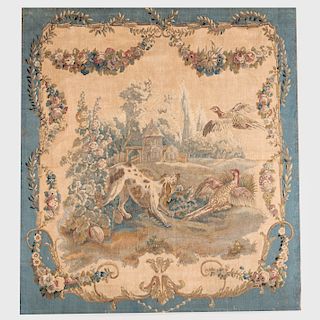 French Pastoral Tapestry, possibly Aubusson