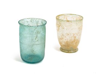 Two Roman Glass Beakers 