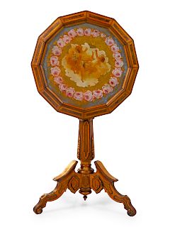 A VictorianEglomise Tilt Top Table