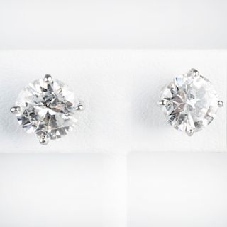 Pair of Diamond Stud Earrings
