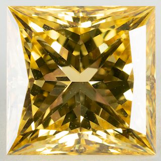 Unmounted Treated Yellow Diamond