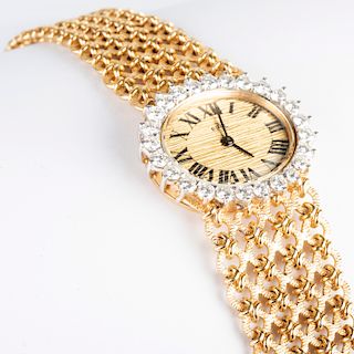 Ebel Ladies 18k Gold and Diamond Wristwatch