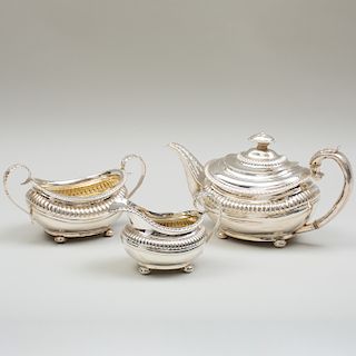 Victorian Silver Three Piece Tea Service