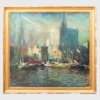 Arthur Clifton Goodwin (1864-1929): Boston Waterfront