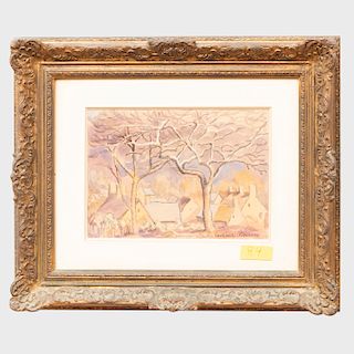 Paul-Émile Pissarro (1884 - 1972): Pommiers  à Canteque