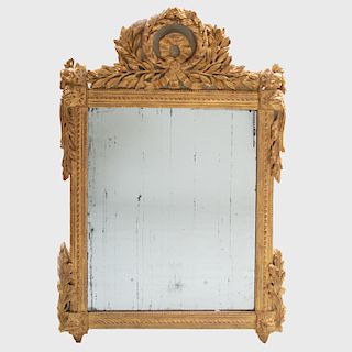 Louis XVI Giltwood and Painted Mirror