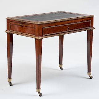 Directoire Brass-Mounted Mahogany Table à Écrire