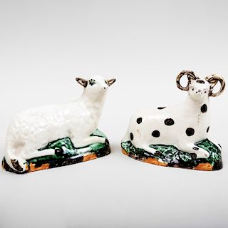 Pair of Staffordshire Models of Sheep