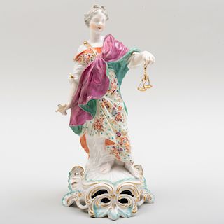 Derby Porcelain Figure of Justice