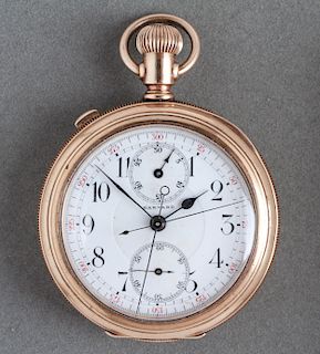 GF Split-Second Harvard Chronograph Pocket Watch