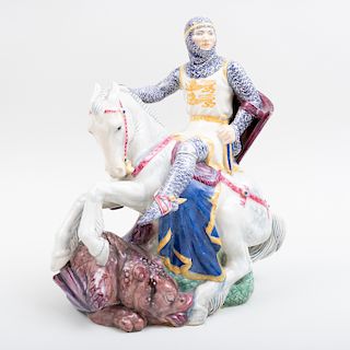 Charles Vyse Chelsea Pottery Figure of a Knight