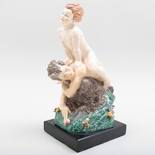 Charles Vyse Chelsea Pottery 'Leap-Frog'