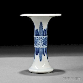 Blue and White Gu   Vase