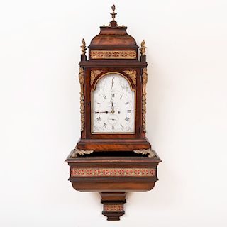 Fine George III Gilt-Metal-Mounted Mahogany Bracket Clock and Bracket, Dial Signed Salmon, Piccadilly