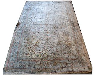 Signed Persian Garden Silk Carpet 11 ' 6" x 16' 10"