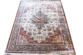 Persian Tabriz Silk Carpet 8' 7" x 11' 5"