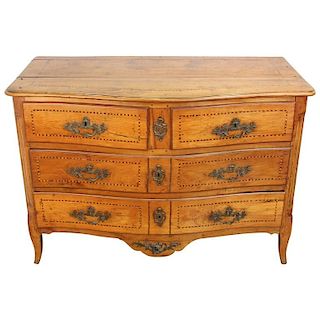 Baroque Revival Walnut Marquetry Commode