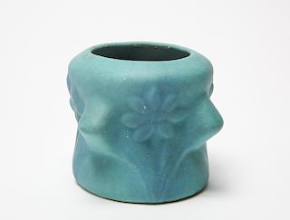 Van Briggle Turquoise Art Pottery Vase, Signed