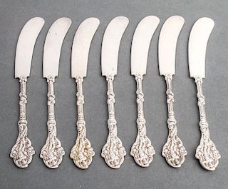 Gorham Silver Figurative Spreaders / Knives Set 6