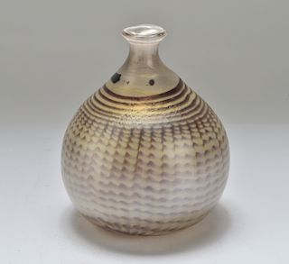 Erwin Eisch German Art Glass Vase, Signed