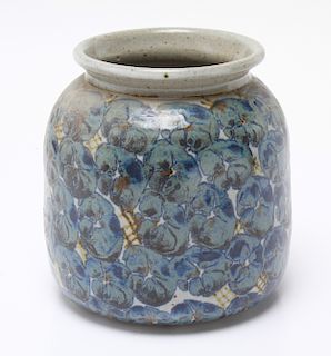 Illegibly Signed Art Studio Pottery Glazed Vase