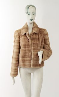 Ladies' Blonde Mink Fur Jacket Coat