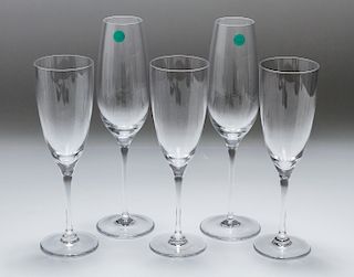 Tiffany & Co. & French Crystal Champage Flutes, 5