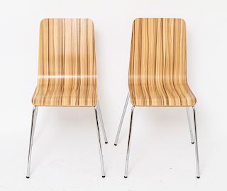 Mid-Century Modern Composite Bentwood Chairs
