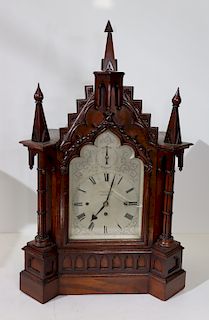 VULLIAMY. William IV Gothic Revival Mantel Clock.
