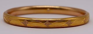 JEWELRY Etruscan Revival Style 14kt Gold Bracelet.