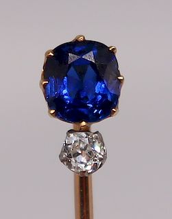 JEWELRY. Tiffany & Co Sapphire and Diamond Stick