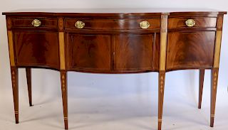 Antique And Fine Quality Inlaid Mahogany Sideboard