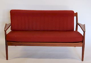 MIDCENTURY. Settee With Original Cushions.