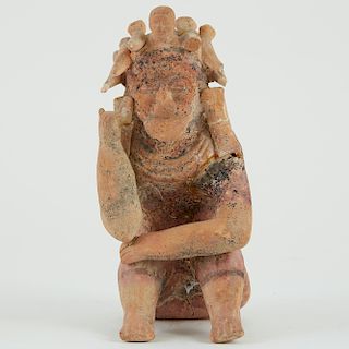 Jama Coaque Ecuador Pre-Columbian Pottery Figure